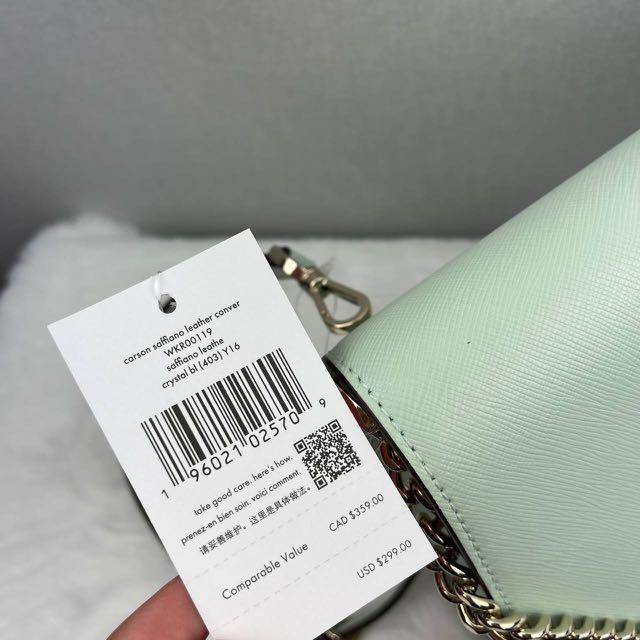 Kate Spade Carson Convertible Crossbody in Crystal Blue, Luxury, Bags &  Wallets on Carousell