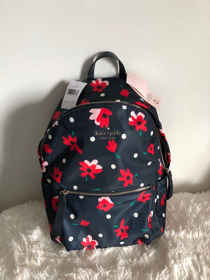 Authentic Kate Spade Chelsea Whimsy Floral Backpack Large Women s