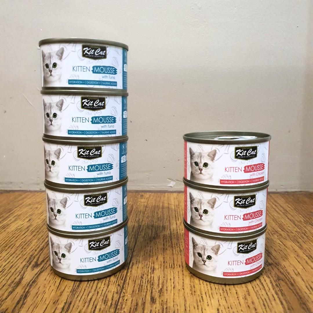 Kit Cat Kitten Mousse Tuna & Chicken, Pet Supplies, Pet Food on Carousell