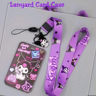 Kuromi Lanyard Card Case