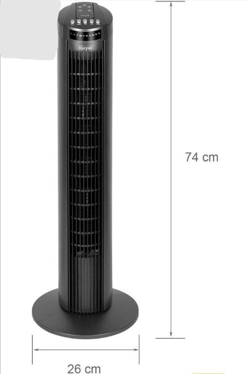 Kuyal Cooling Tower Fan, 3Speed 3Wind Mode 70° Rotation Oscillating