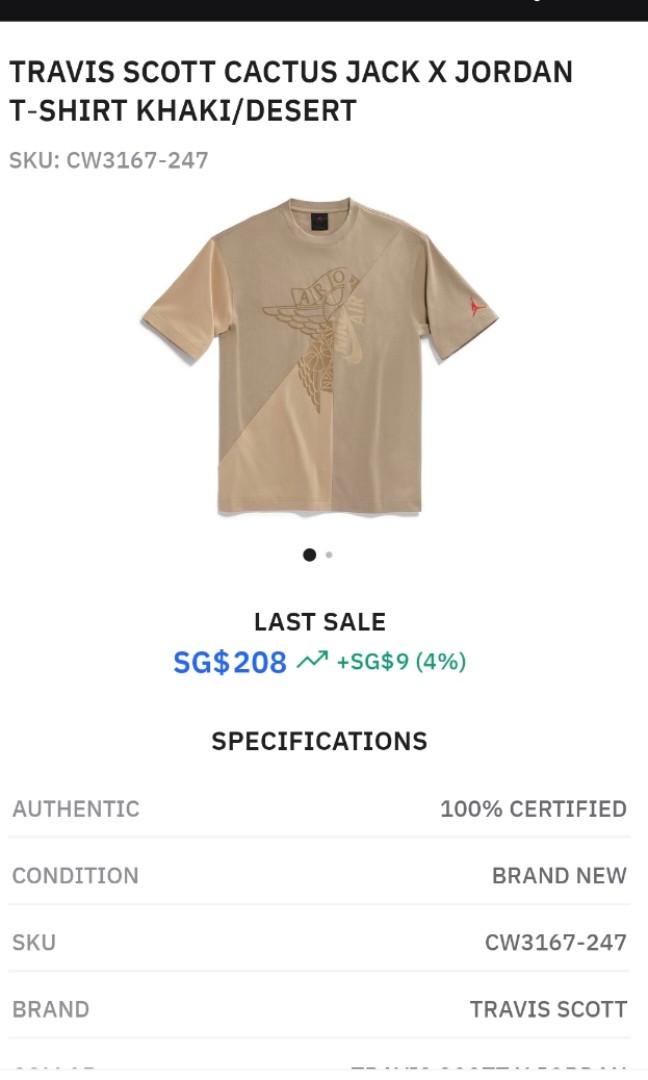 L] Travis Scott Cactus Jack x Jordan t 
