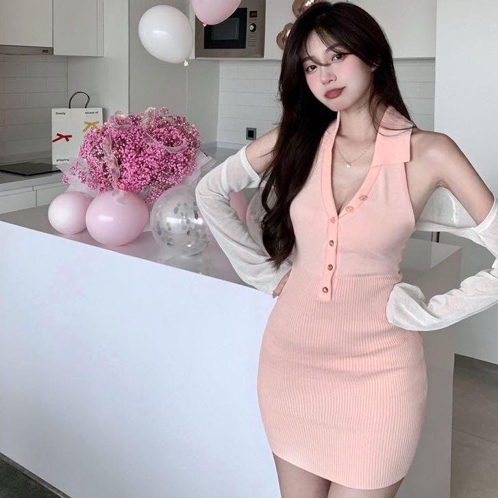 Leonora Bodycon Dress, Fesyen Wanita 