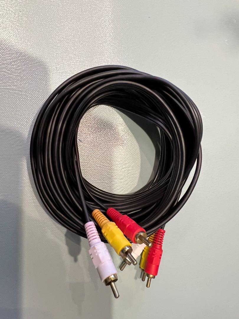 Long Av Cable (red/yellow/white), Everything Else on Carousell
