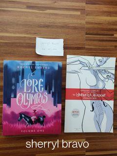 Lore Olympus and Umbrella Academy