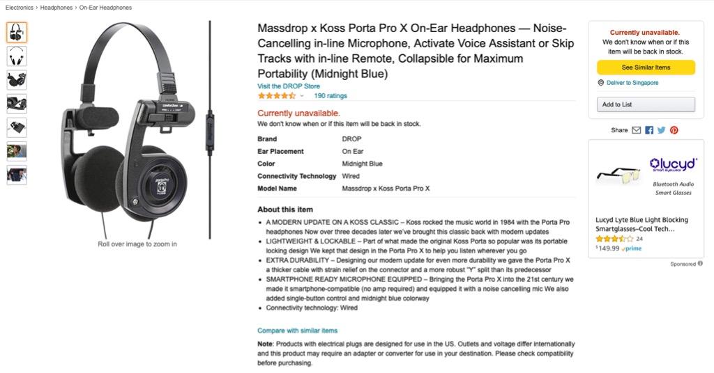 Massdrop Koss Porta Pro X, Audio, Headphones & Headsets on Carousell