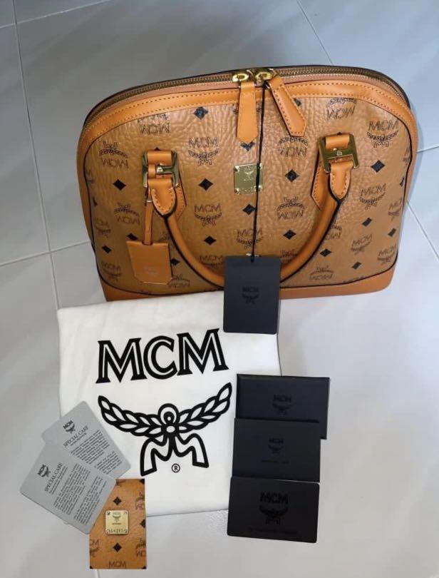 Mcm heritage bowler best sale bag