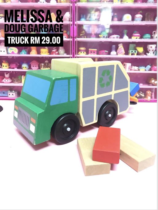 Melissa and Doug Garbage Truck Hobbies Toys Toys Games on