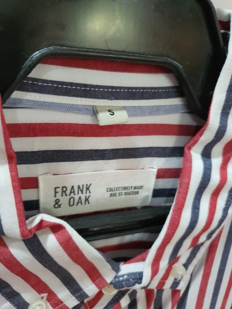 Men's sizeS Frank & Oak long sleeves polo, Men's Fashion, Tops & Sets