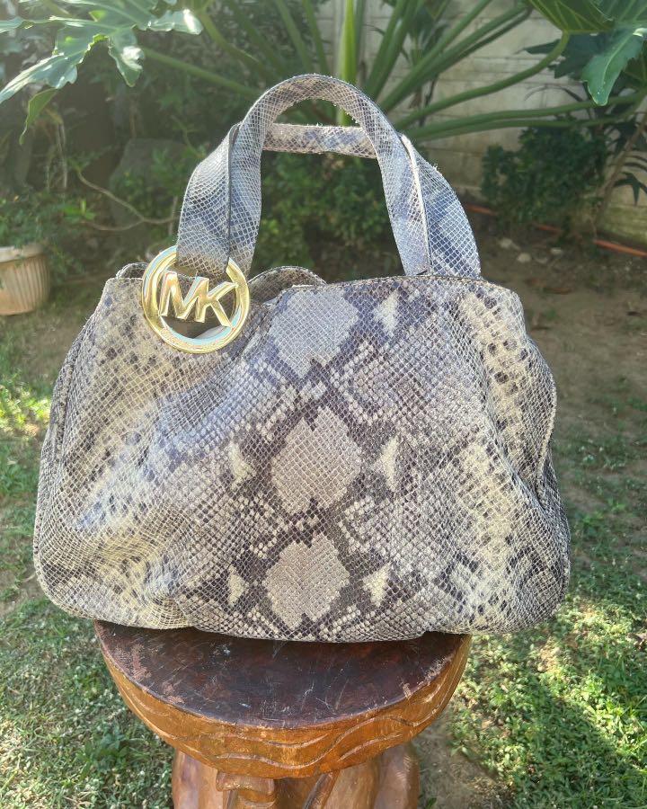 Michael Kors Snakeskin tote bag original Women s Fashion Bags