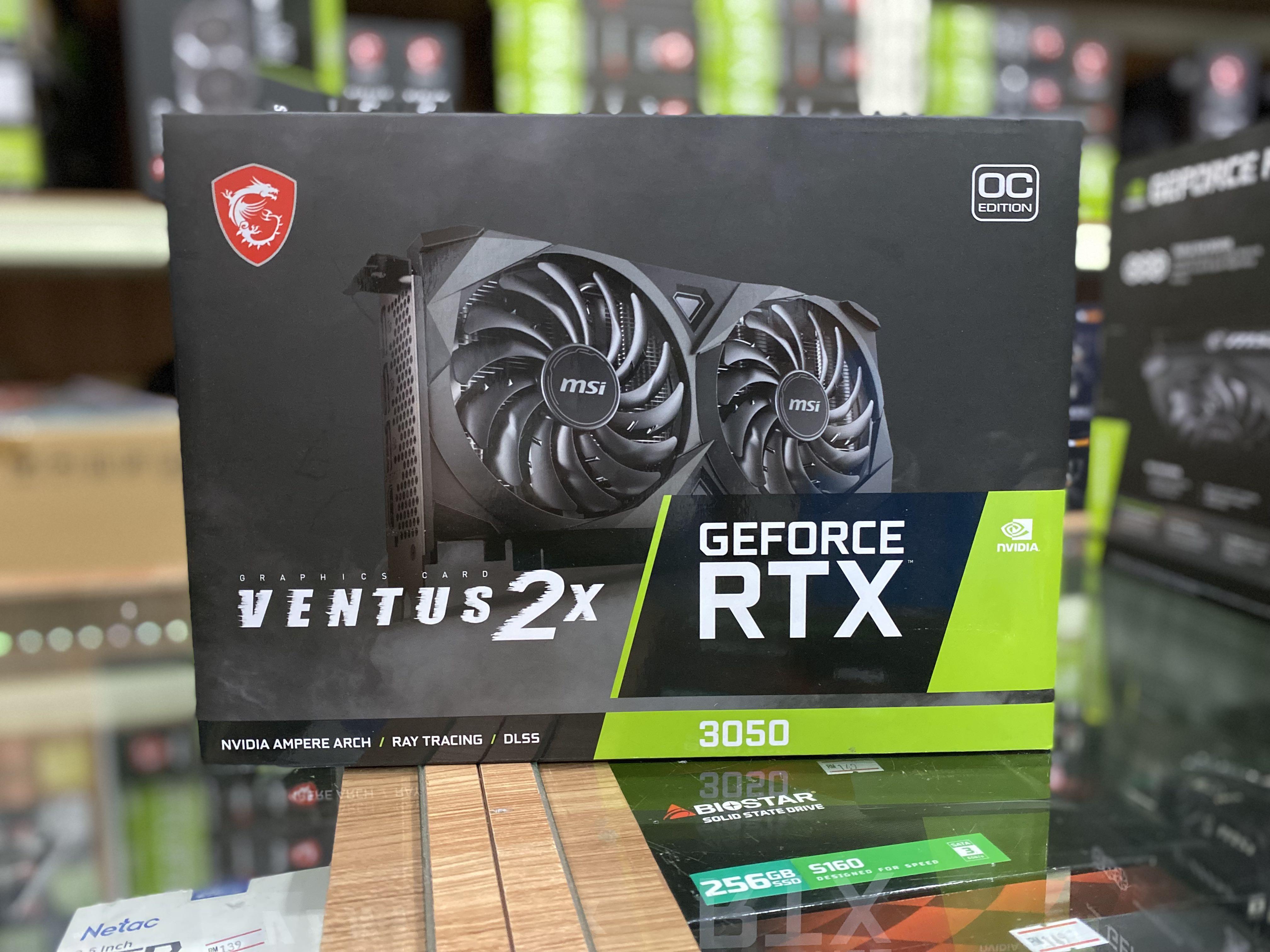 新品 保証有 MSI RTX 3050 VENTUS 2X 8G OC