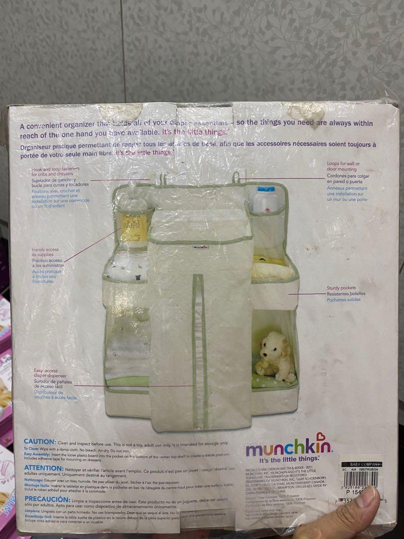 Munchkin Diaper Change Organizer (Category: Other Baby Bathing & Changing Needs) located in Taguig. Submitted by shoptiludrop888 (Listing ID 1148160369, Image 2). Description: Munchkin Diaper Change Organizer - brand new in box. - packaging has signs of usage due to storage but this was never used. Just kept in the closet. - 3rd photo is just a reference of the price right now if similar item of the same brand. - no lowballers please. - rfs: decl