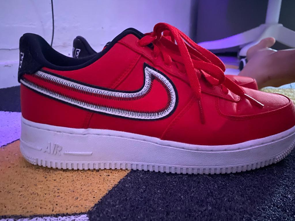 Nike Air Force 1 Red Men s Fashion Activewear on Carousell