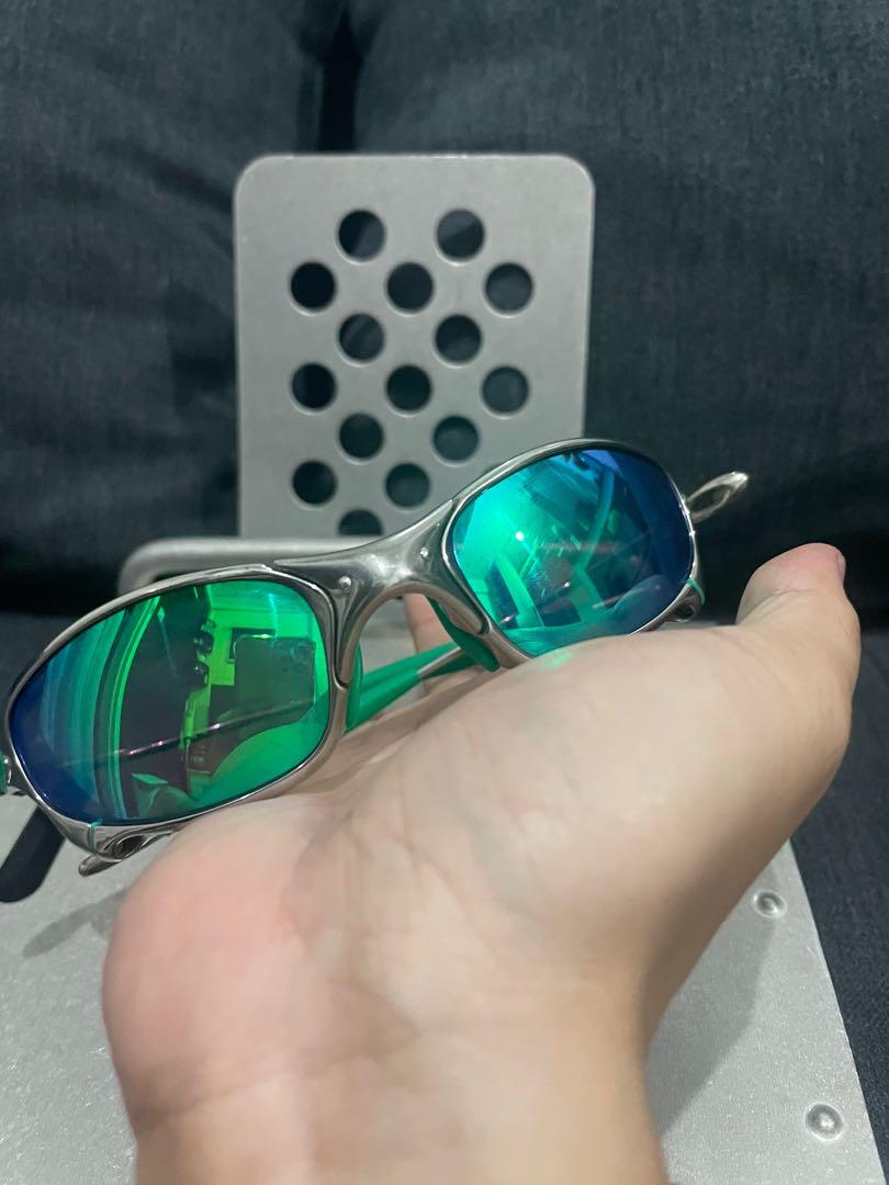 Oakley Juliet Polished Green iridium lens, Men's Fashion, Watches &  Accessories, Sunglasses & Eyewear on Carousell