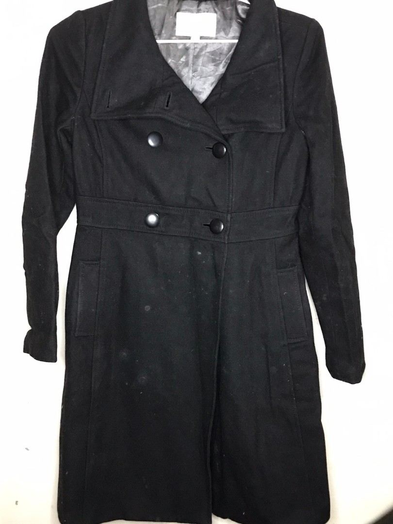 Old Navy Coat / Black Long Coat, Women's Fashion, Coats, Jackets and ...