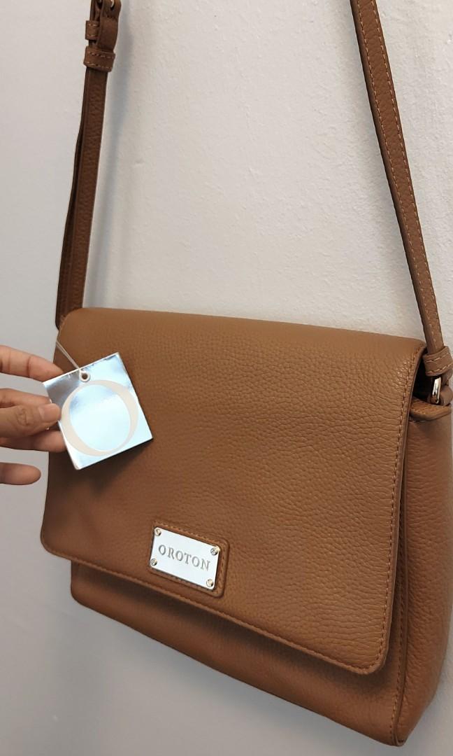 Oroton Mystical Satchel Caramel Osfa