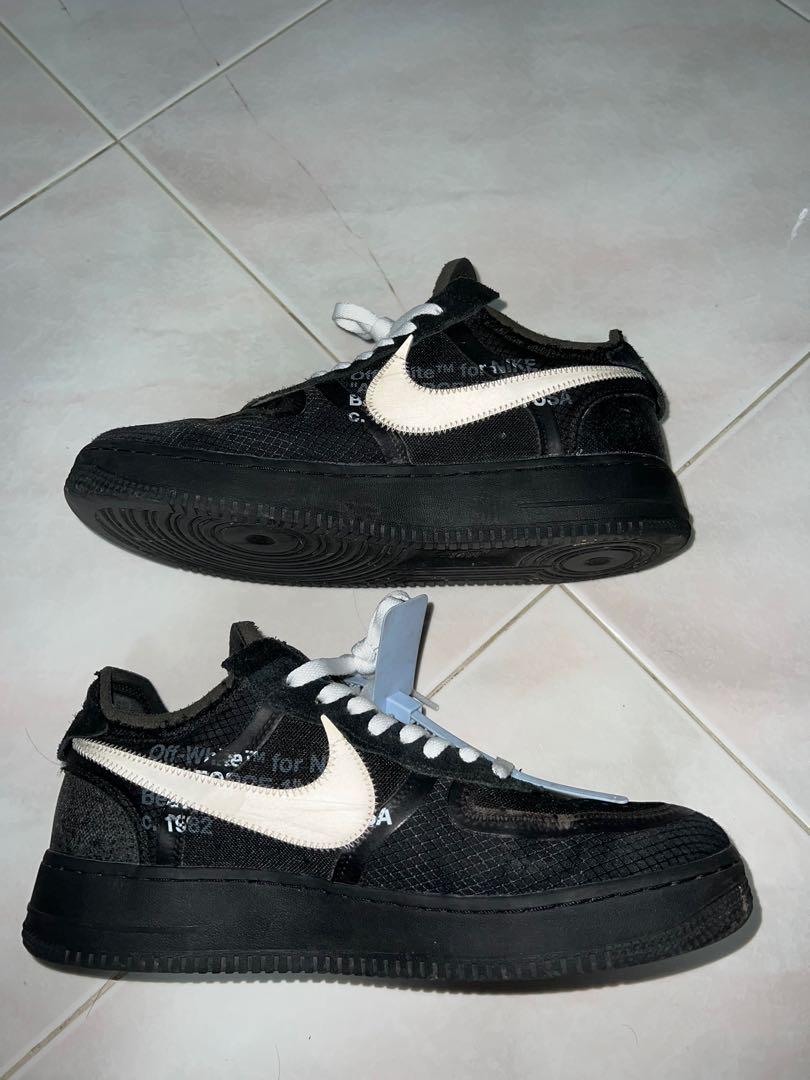 Ow x air store force 1 black
