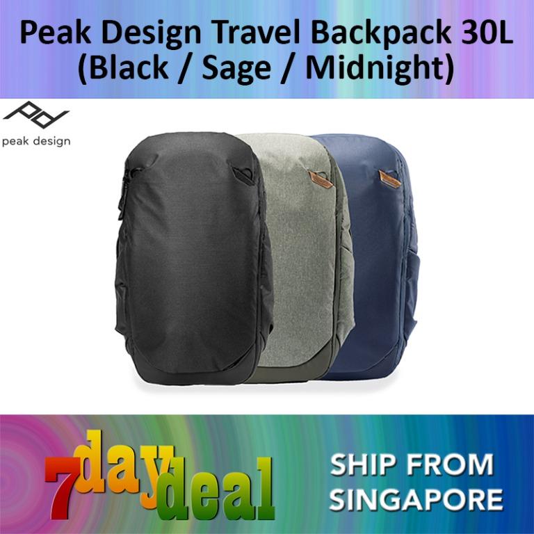 Peak Design Travel Backpack 30L Black Sage Midnight