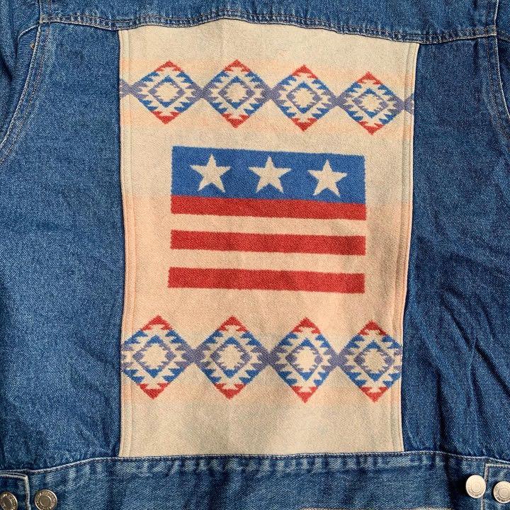 Pendleton native denim jacket, Fesyen 