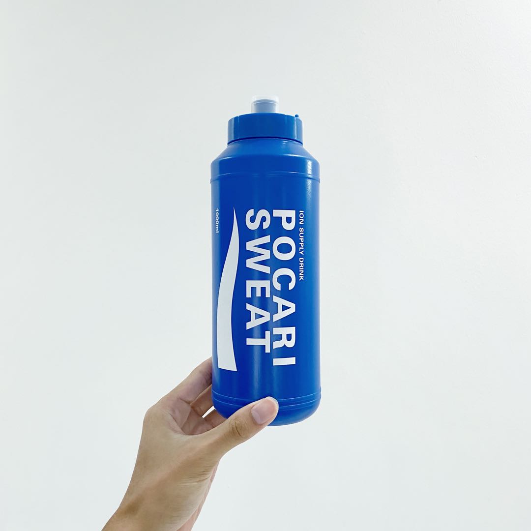 Pocari Sweat Sports Drink Water Bottle 1000ml & Carry Case 