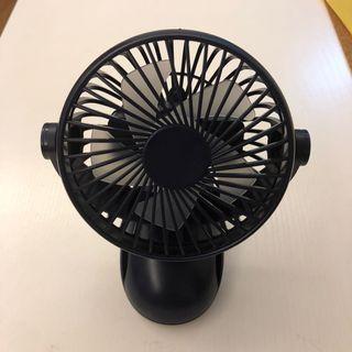 Stock in Sg Portable Mini Clip Fan for Stroller Navy Blue High Fan Speed Big Wind