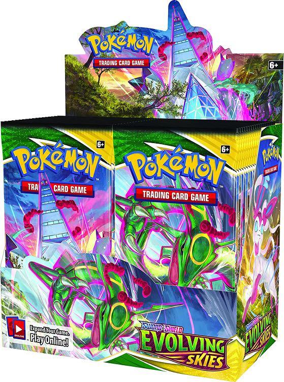 evolving skies booster box pre order Pokemon Sword & Shield Shikdar Trading Rayquaza VMAX leads the surge from on high Evolving Skies 3 Pack Hanger