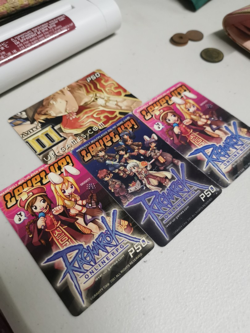Ragnarok Online Levelup Prepaid Cards, Hobbies & Toys, Memorabilia