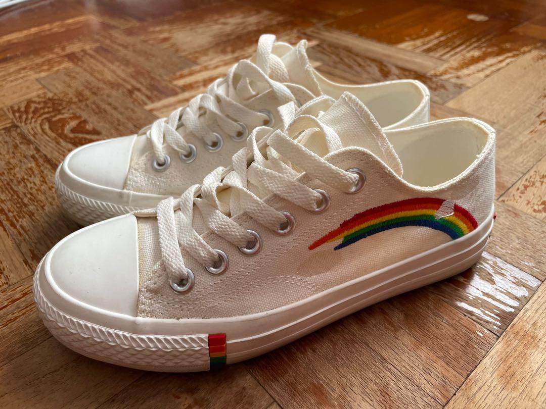Rainbow sneakers outlet