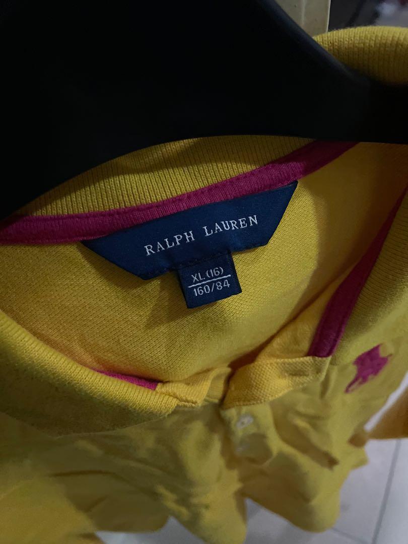 RALPH LAUREN Girls Long Sleeved Polo T - Size XL (16), 160/84, Babies &  Kids, Babies & Kids Fashion on Carousell