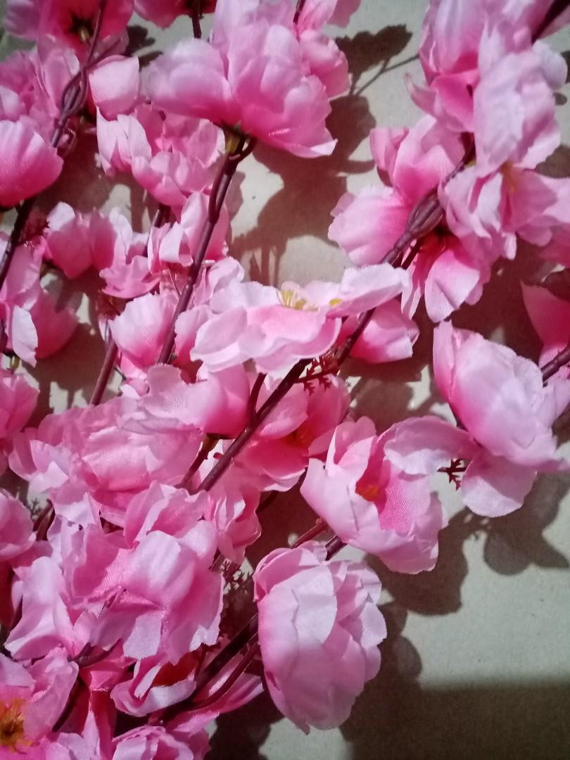 Sakura Artificial Cherry Blossoms, Furniture & Home Living, Gardening, Plants & Seeds on Carousell