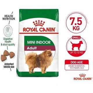 [SALE] Royal Canin Mini Indoor Adult 7.5kg Dry Dog Food original packaging