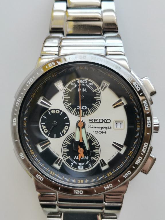 Seiko 7T62-0FZ0 石英响鬧計時錶, 男裝, 手錶及配件, 手錶- Carousell
