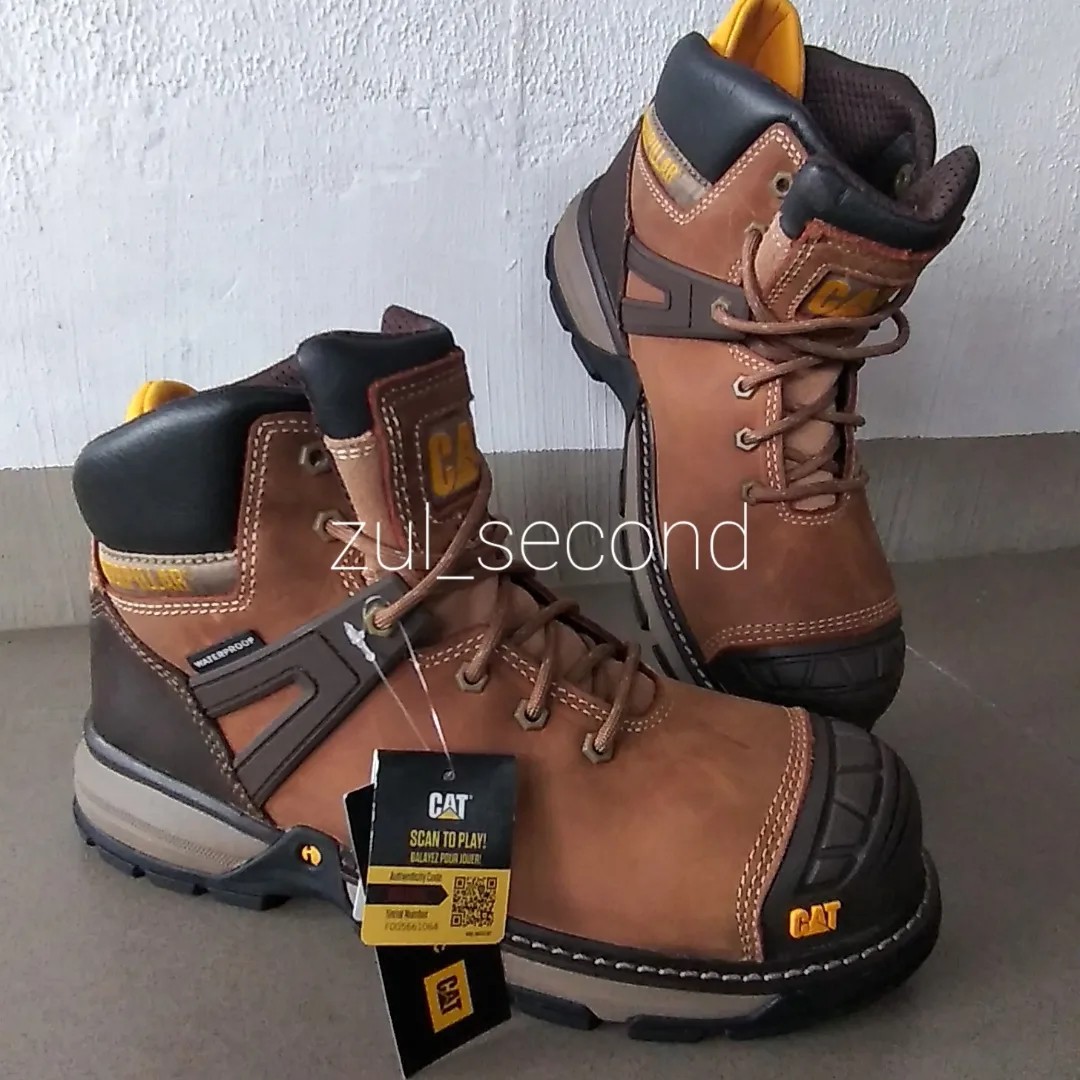 Sepatun Safety Caterpillar Excavator Superlite 41 Fesyen Pria Sepatu Sepatu Boot Di Carousell