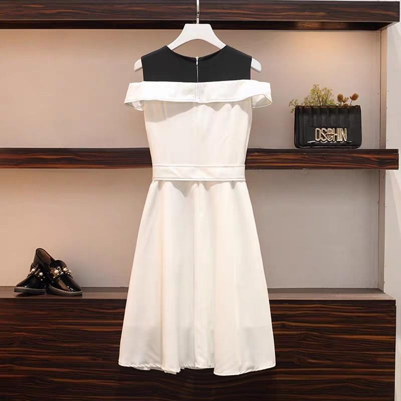 Casual white discount dress long