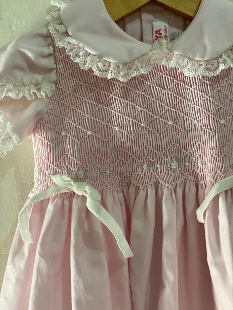Smocked dress bayi anak local brand 