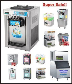 Soft Ice Cream Machine Ice makers Slush Machines Juice Dispenser (With Warranty, Parts and Sevice Center)