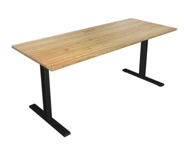 Solid wood table, office desk ( Omnidesk kenshi not adjustable