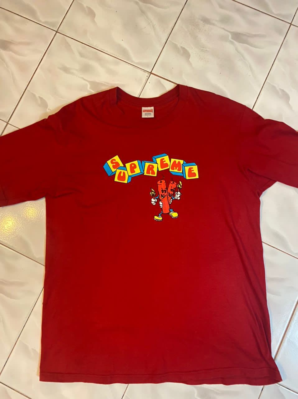 Supreme candle tee, Men's Fashion, Tops 