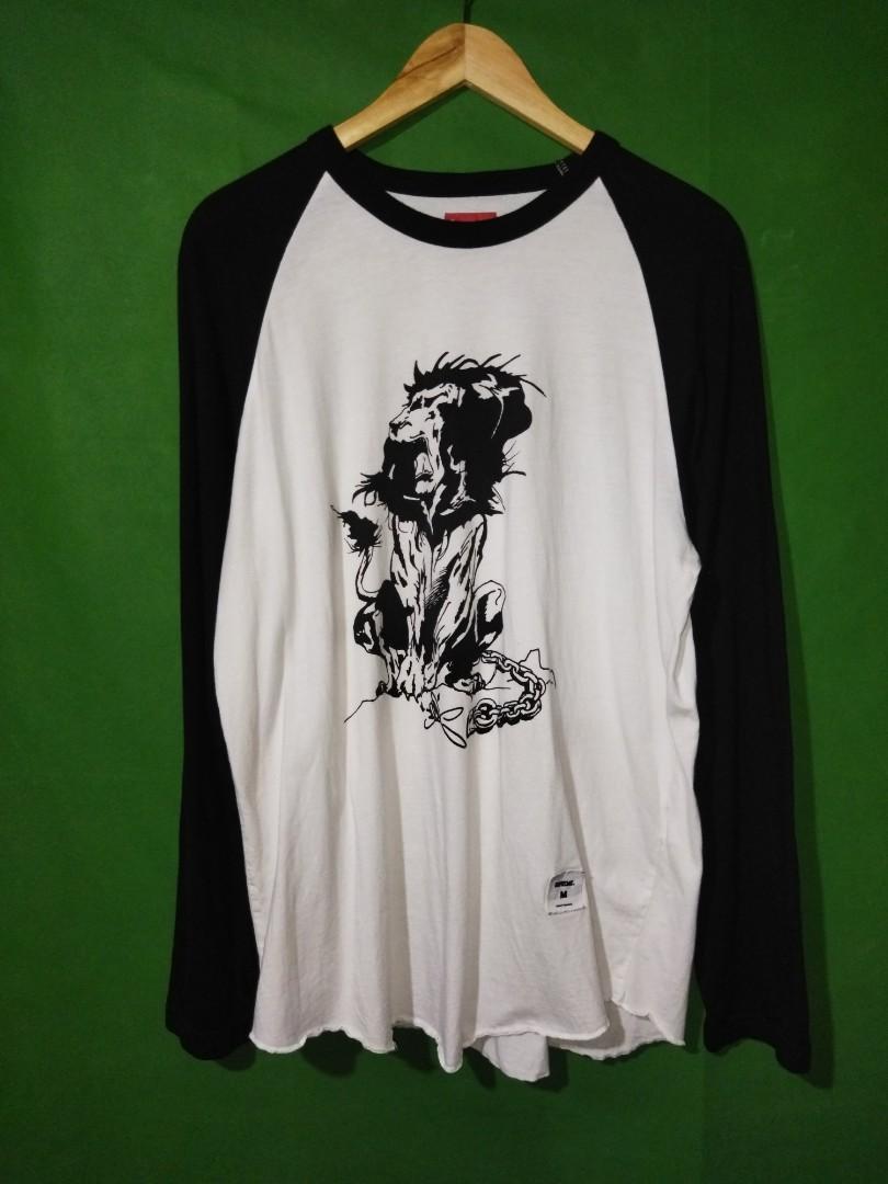 Supreme Lion Raglan baseball shirt, Men 