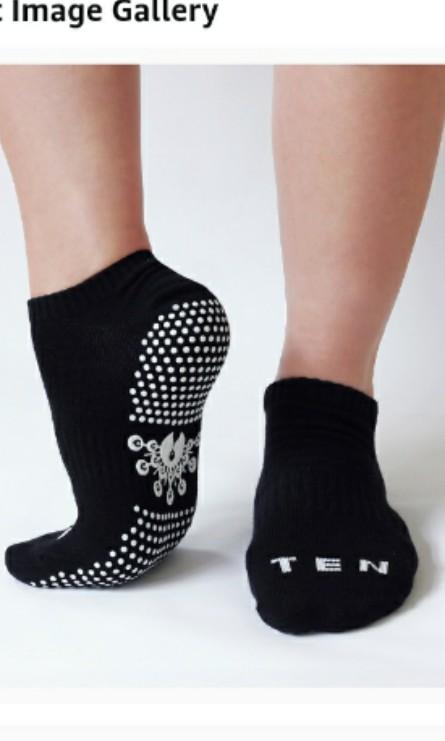Ten grip nonslip socks pilates yoga barre rehabilitation men