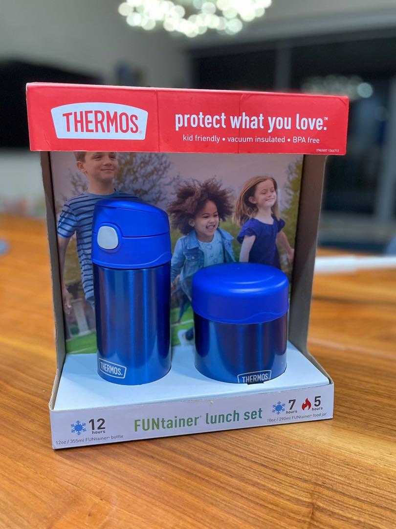 Thermo FUNtainer lunch set bottle and food jar kids, Babies & Kids