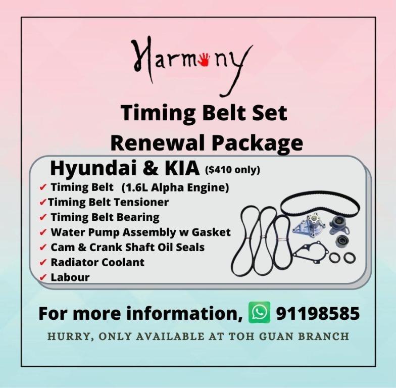 Timing Belt Renew Package, Car Accessories, Car & Services on