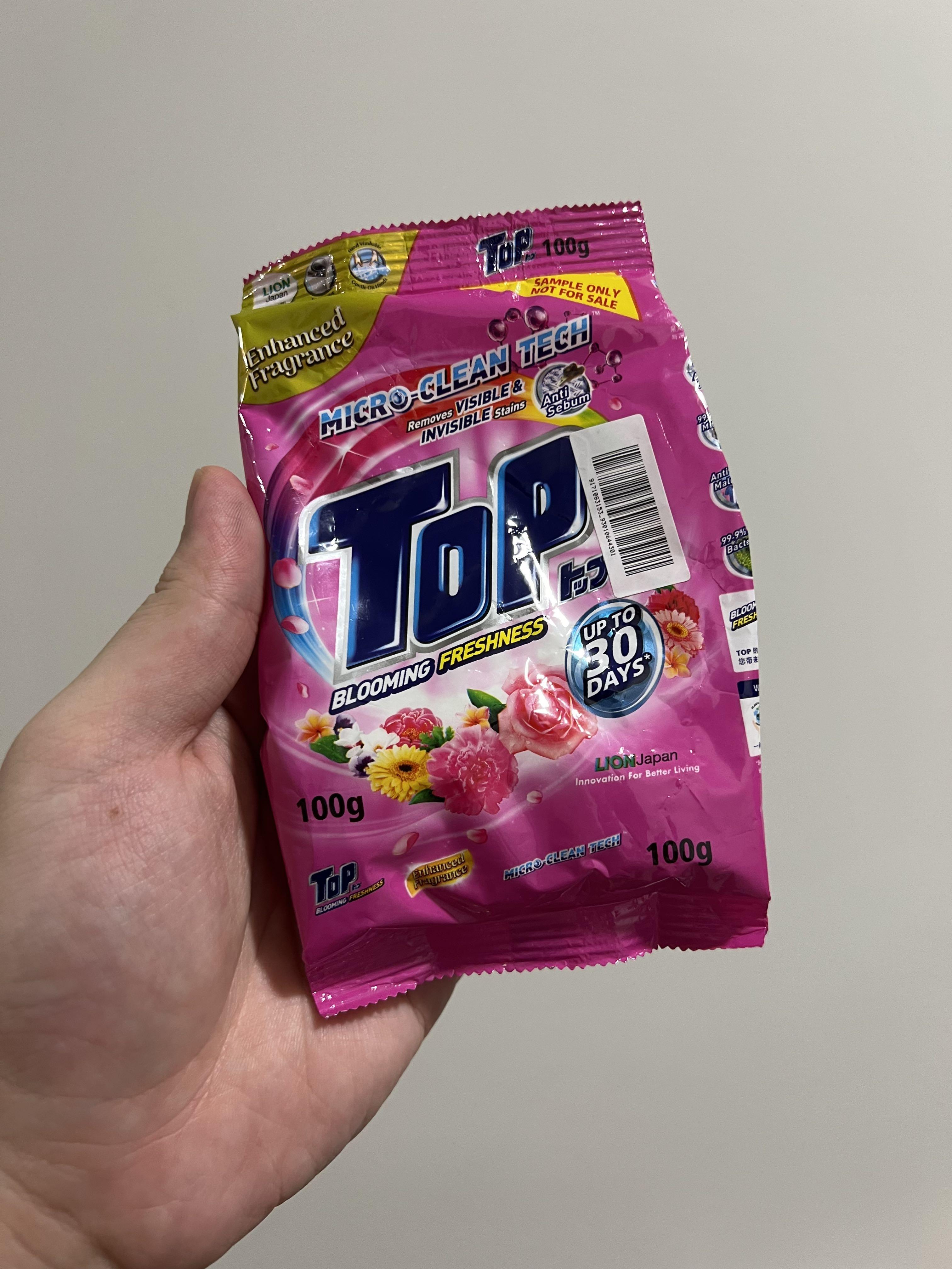 [TOP] Detergent Powder Blooming Freshness (100g), Furniture & Home