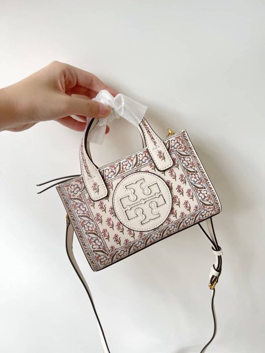 Ella printed leather sales micro tote bag