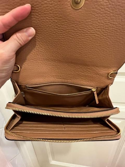 Mcgraw flat leather wallet crossbody clearance