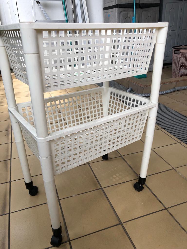 Input Rack Trolley 2 Level Trolley rack 2 levels, Furniture & Home Living, Furniture, Shelves ...