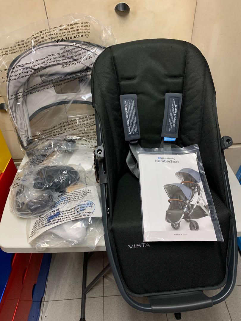 UppaBaby RumbleSeat, Jake (Black) (Category: Strollers) located in Pasay City. Submitted by jen.pen (Listing ID 1148146851, Image 3). Description: UppaBaby 0918-RBS-US-JKE Rumble Seat, Jake (Black) The Vista RumbleSeat can go rear-facing, forward facing, and recline – it's the multitasking stroller seat you have only dreamed of. It rolls with the punches, and it does it with strength. While one child is enjoying a snack, the other can be enjoying