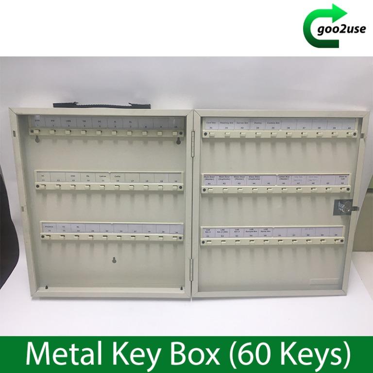 Used Metal Key Box (60 Keys), Furniture & Home Living, Furniture ...