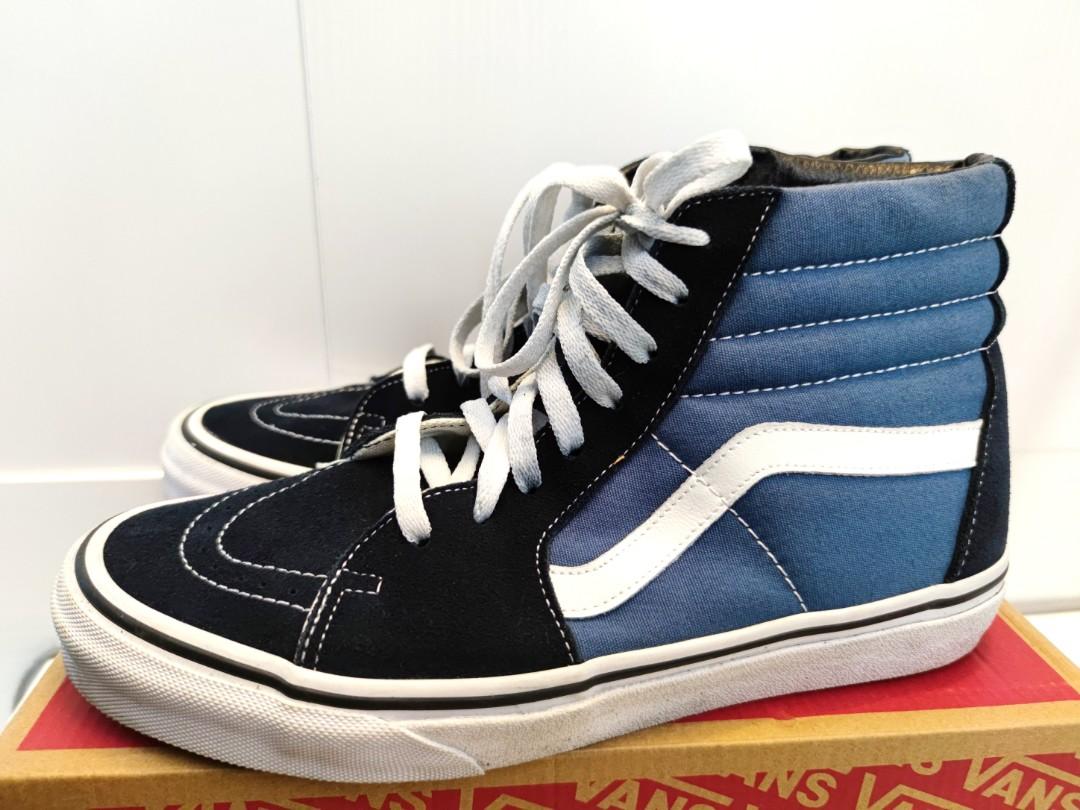 Vans SK8-Hi Navy blue, 男裝, 鞋, 波鞋-