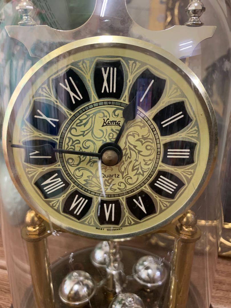 Vintage Koma West Germany Anniversary Dome Shape Quartz Clock, Hobbies